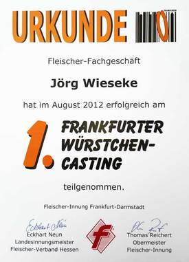   1. Frankfurter Würstchen-Casting 